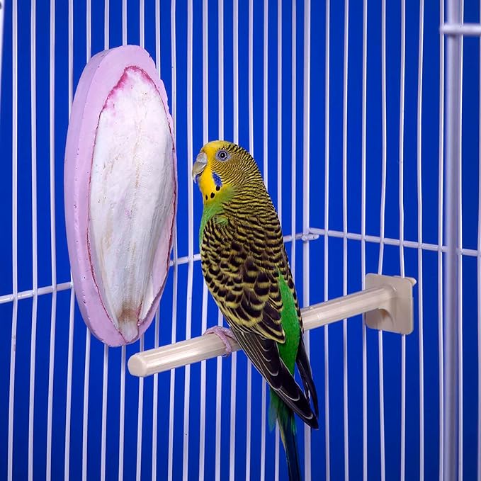 Penn-Plax Bird-Life 2-in-1 E-Cuttlebone & Mineral Block, 1 Pack (2 Counts) - Yellow Banana & Pink Berry Flavor - Enriched with Vitamins, Omega 3 & Honey - Easy Mounting - Great for All Bird Sizes