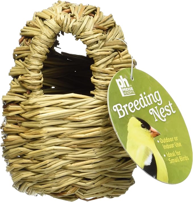 Prevue Pet Products BPV1151 Finch Covered Twig Birds Nest, 4-Inch