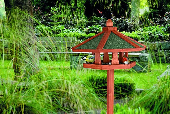 TRIXIE Pet Products Wooden Bird Feeder Gazebo with Stand