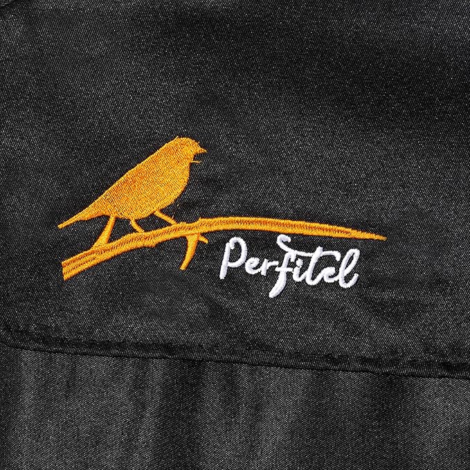 Small Bird Cage Cover(Black) Good Night Black-Out Cover for Birdcage with Roof Top Durable Breathable Washable Material (cage is not Included) (18 * 14 * 40, U-Shaped)