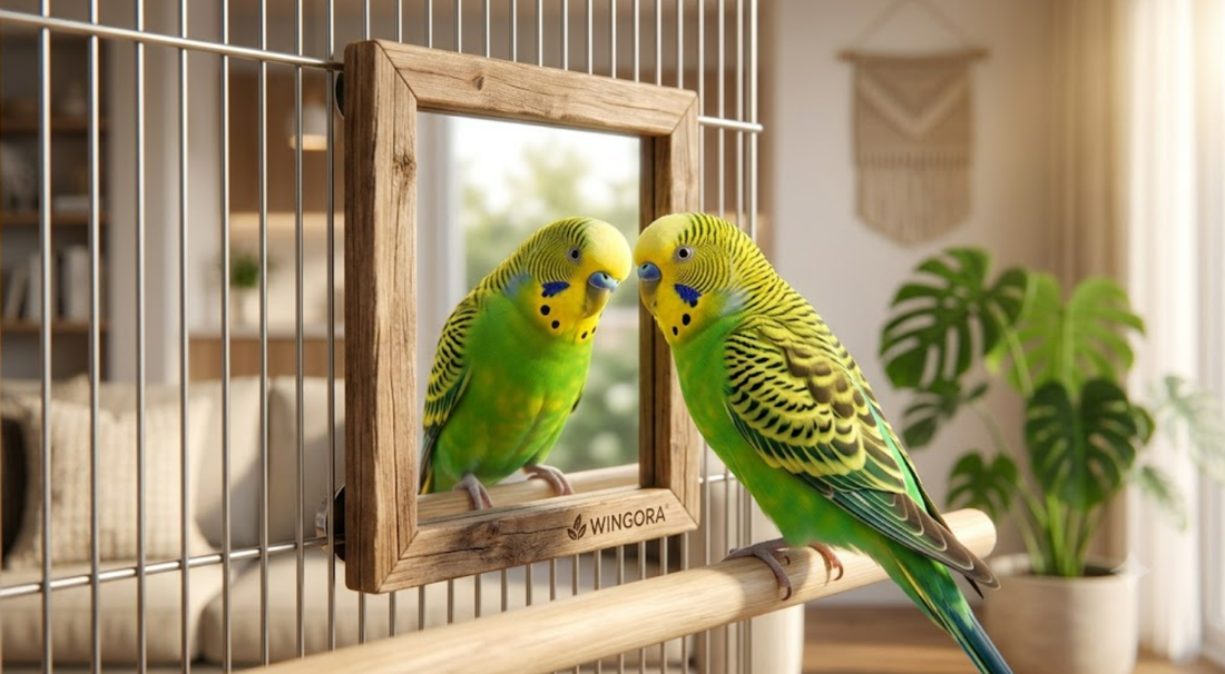 The Psychological Effects of Birdcage Mirrors: Encouraging Social Stimulation Responsibly