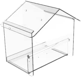 FixtureDisplays® Acrylic Window Bird Feeder with Suction Cups 16092