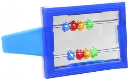 Prevue Pet Products Birdie Basics Clip-On Mirror with Beads - Bird Toy for Parakeets, Cockatiels, Conures, Budgies, and Small to Medium Birds, Hanging Cage Accessories for Visual Engagement and Play