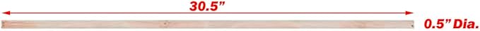 New Natural Wood Perches for Bird Cage, Many Sizes (24")