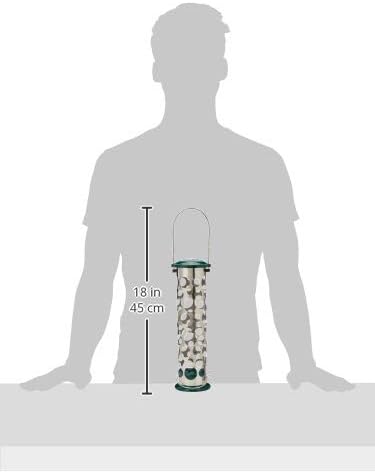 Peckish 60053043 All Weather Metal Energy Suet Fat Ball Bird Feeder, Large, Green