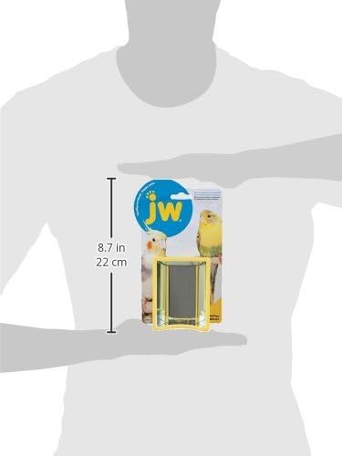 JW Hall Of Mirrors Bird Toy,3.25'' length x 4.25'' width x 1.25'' depth