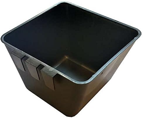 Cage Cups Square 1.2 Quart / 38 fl oz Water Dish for Poultry, Dogs, Cats, Hanging Feed & Water Cage Cups (24, Black)