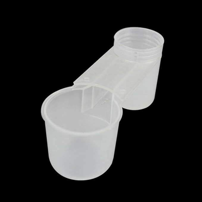 FRCOLOR Double Mouth Bird Waterer for Cage - Two-Port Plastic Autodrinker for Pigeons Parrots Small Birds - Easy Clean No Mess Water Feeder for Home Shop Zoo