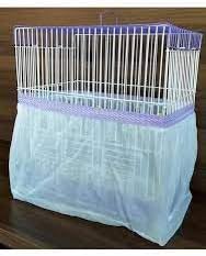 Fit Fly Bird Cage Seed Catcher Mesh Pocket Style Skirt Seed Guard Round Angled SheerCage Girth 55" -70"