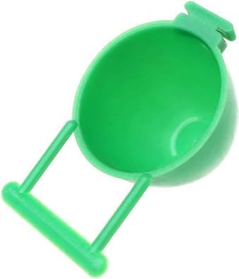 Green Parrot Feeder Bird Parrot Feeder Fruit Egg Container Holder Cage Hanging Pet Bird Supplies Creative and Exquisite Workmanship