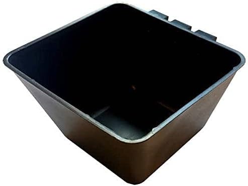 Cage Cups (24pk) Square Black 1.2 Quart / 38 fl oz Hanging Feed & Water Cage Cups