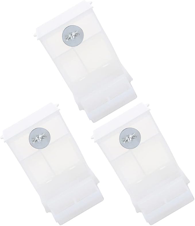 STOBOK 3pcs Automatic Bird Feeder Acrylic Parrot Food Box No- Bird Feeder Food Container Cage Accessories for Budgerigar Canary