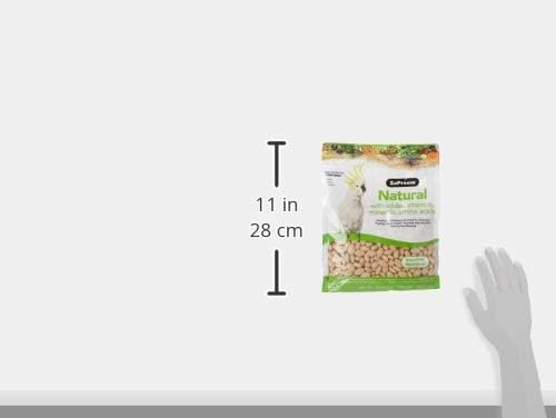 ZuPreem True Harvest Bird Food, Daily Bird Feed Pellets for Amazons, Cockatoos & Macaws, ZuPreem Core Nutrition, Made in USA, Added Vitamins, Cockatoo Food, Macaw Feed, (Large, 3 lb Bag)
