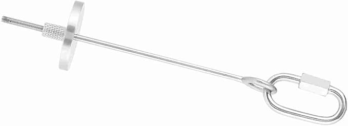 Oumefar Stainless Steel Bird Food Holder Parrot Food Skewer Parrot Fruit Stick Holder Feed Treating Tool for Bird Parrots(S) Bird Toys