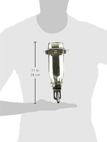 Lixit Glass Tube Water Bottle for Birds, Dogs, and Small Pets, Medium Tube, 16 Oz