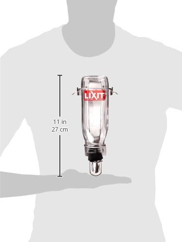 Lixit Heavy Duty Deluxe Glass Water Bottles for Birds, Dogs and Small Animals. (16oz Large Tube)