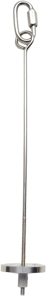 Bird Food Holder, Feeder Toy, Foraging Toy, Treat Skewer, Stainless Steel Parrot Fruit Vegetable Stick Holder (L)