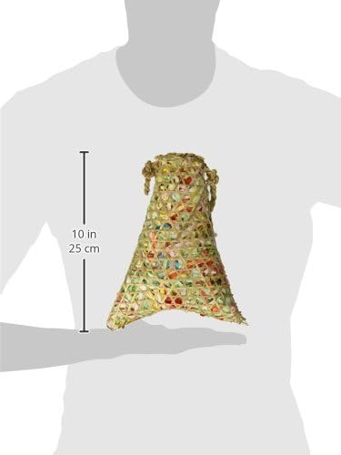 Prevue Pet Products Calypso Creations Fiesta Handbag Bird Toy - Cage Accessories for Parakeets, Conures, Cockatiels, Finches, and Small to Medium Birds, Toy for Shredding, Tugging, and Beak Enrichment