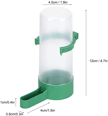 Yosoo Birds Feeder Container, 10pcs Round Plastic Birds Farm Livestock Automatic Feeding Drinking Water Bottle Container