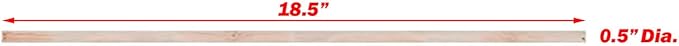 New Natural Wood Perches for Bird Cage, Many Sizes (18")