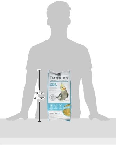Hari Tropican Bird Food, Hagen Large Parrot Food with Peanuts & Sunflower Seeds, Cockatiels Granules, Lifetime Formula, 4 lb Bag