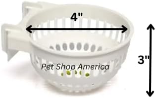 Fit Fly 3 Canary Hang Nest Plastic Finch Bird Nest 4" Diameter Hollow Nesting Breeding Aviary Lot of 3 Nests