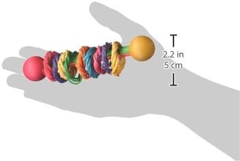 Super Bird Creations SB536 Vine Ring Rattle Bird Foot Toy, Medium/Large Bird Size, 5.5" x 1.5"