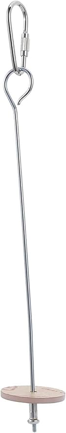 Bird Food Holder, Stainless Steel Parrot Fruit and Vegetable Skewer for Hanging up Small Animal Food Feeding Tool for Small Animal Bird Toys Watering Supplies