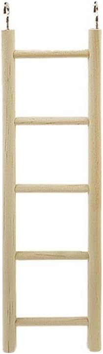 Wooden Bird Ladder Toys, Natural Wood Step Ladders Scratcher Perch Climbing Toys Bird Toys for Parakeets, Parrots, Cockatoo and Lovebirds(C)