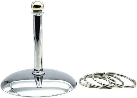 Fosrion Stainless Steel Parrot Ring Toss Toy, Interactive Training & Enrichment Toy for Parrots – Bite-Proof, Anxiety Relief, Exercise Fun for All Kinds of Parrot (Medium)