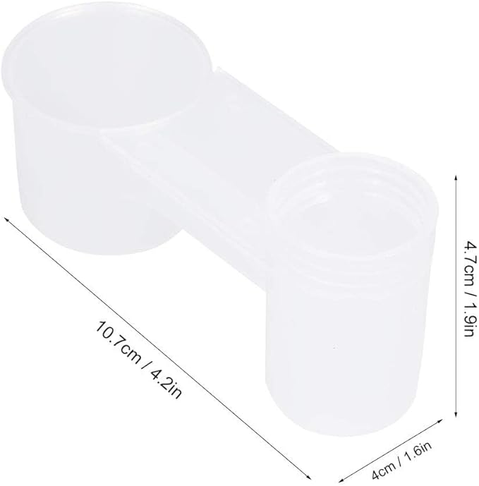 10PCS Bird Drinker Feeder Plastic Soda Pop Water Bottle Cup Feeder Drinking Bowl for Chicken Pigeons Birds Feeder Trough Animal Feeding Accessories