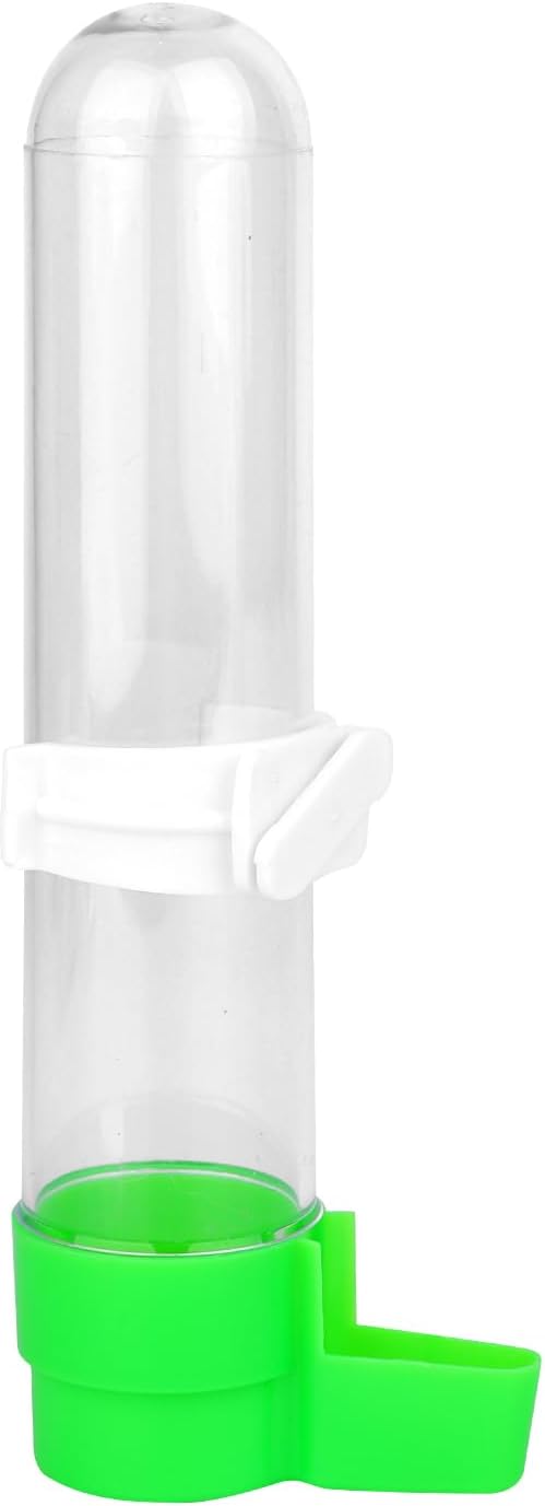 BOXOB Bird Water Feeder, Automatic No Mess Bird Water Dispenser Bottle Leak-Proof Hanging Cage Food Dispenser Waterer Container Accessories for Quail Parrot Parakeet