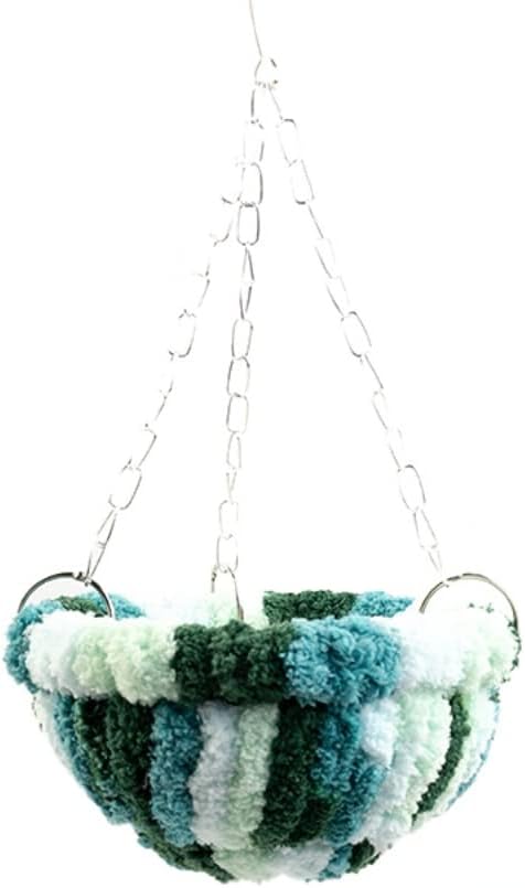 Warm Nest Bed Large Bird Swing Toy for Parrot Cockatiel Parakeet African Grey Cockatoo Macaw Amazon Conure Budgie Canary Lovebird Finch Hamster Chinchilla Cage Perch (Orange)