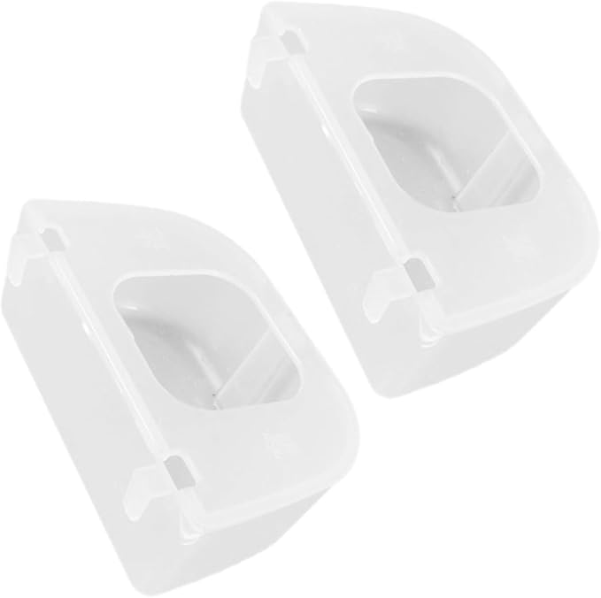2Pcs Hanging Quail Feeder Transparent Pigeon Supplies with No Waste Design Easy to Clean Bird Cage Feeder for Quail and Pigeons for Bird Lovers