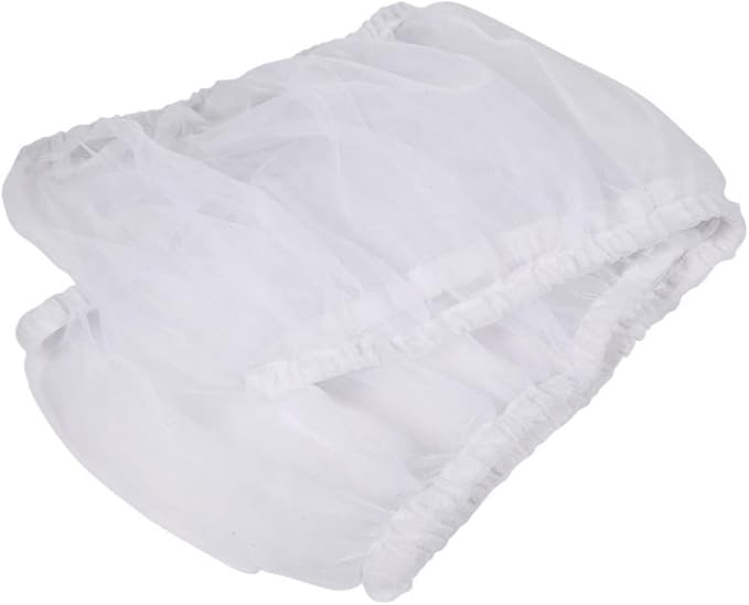 DOITOOL Mesh Bird Cage Cover with Elastic Bottom for Seed and Floor Protection Breathable Cage Skirt for Small Birds Parakeets Size L