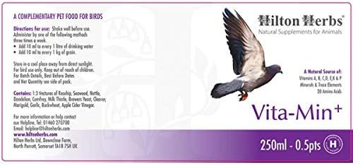 Hilton Herbs 27082 Vita-Min Plus Bird Food Formula, 0.5 Pint