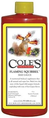 Cole's Flaming Squirrel Assorted Species Wild Bird Food Additive Soybean Oil 8 oz.