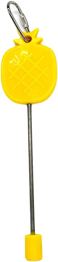 Stainless Steel Food Holder Stick Fruit Skewer Bird Parrot Treating Tool Bird Seed Feeder for Cage
