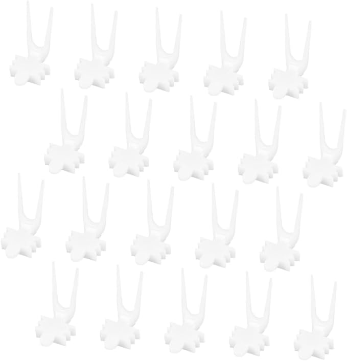 HANABASS 20pcs Bird Cage Fruit and Vegetable Forks for Parrots Pet Feeding Holder and Foraging Tool Easy to Attach Skewers for Small Birds and Hamsters Interaction and Improve Digestion