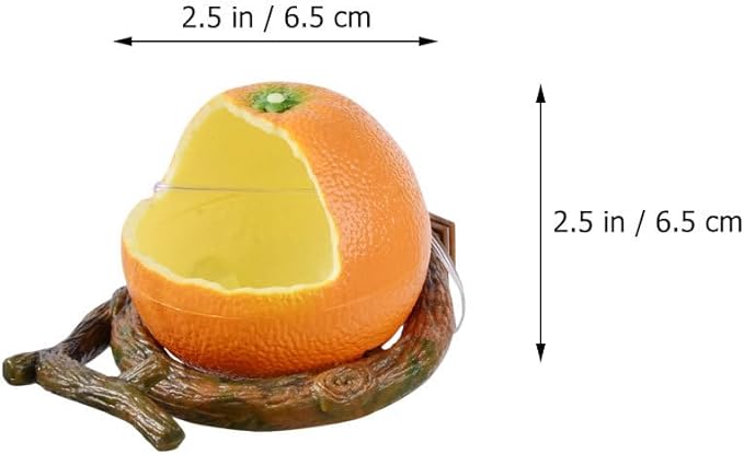 Parrot Bird Cage Feeder, 2PCS Pomegranate Shape Bird Food Bowls Hanging Feeder Bowls for Cage, Plastic Quail Water Feeding Box, Food Serving Tray Water