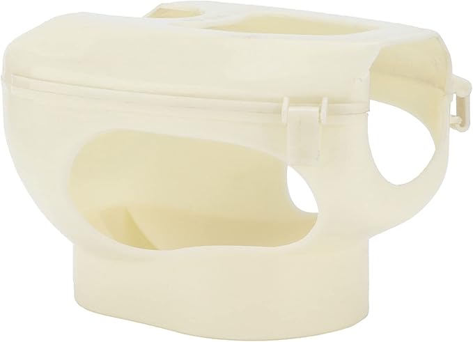 Yctze Plastic Frame Holder – Fixed Feeder for Young Racing Pigeons, Medicines Holder for Bird Care, Easy to Install, and Safe Feeding Solution (White)
