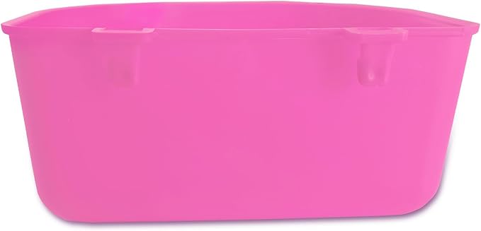 Cage Cups for Chickens 10 Pcs Hanging 25oz Feeder Waterer,Pink Food Bowl Coop Dish Water Dispenser Drinker Grit Container for Rabbits Birds Pigeon Duck and Small Animals