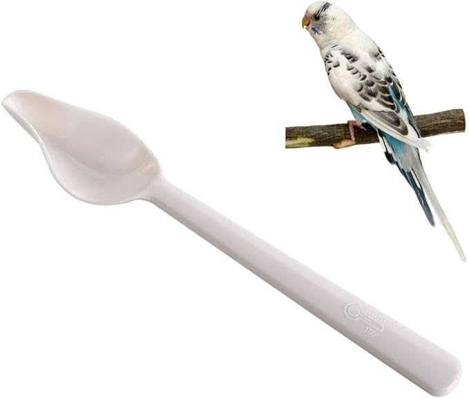 Bird Feeding Spoon, Long Handle Bird Food Water Spoon, Milk Powder Feeder for Cockatiel Parrots