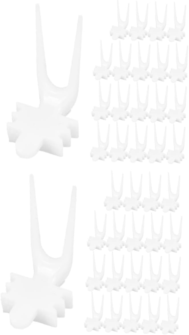 HANABASS 40pcs Bird Cage Food Holder Compact Fruit Vegetable Forks for Parrot Feeder Skewers for Animals Easy Installation Multi-Functional Bird Cage Accessory