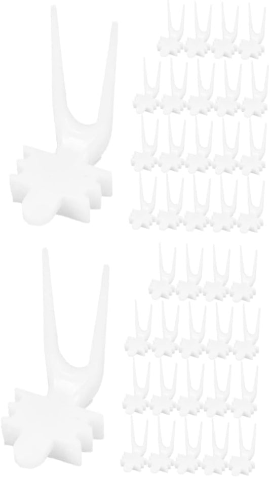 HANABASS 40pcs Bird Cage Food Holder Compact Fruit Vegetable Forks for Parrot Feeder Skewers for Animals Easy Installation Multi-Functional Bird Cage Accessory
