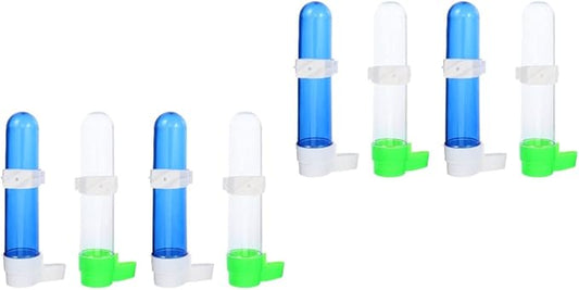 Mipcase 8 pcs Adapter Accessory Fountain Tool Plastic Budgie for Finches Drinking Parrot Cage Drinker Feeder Birds Pet Feeding Parakeets Water Automatic Canaries Bottle Dispenser