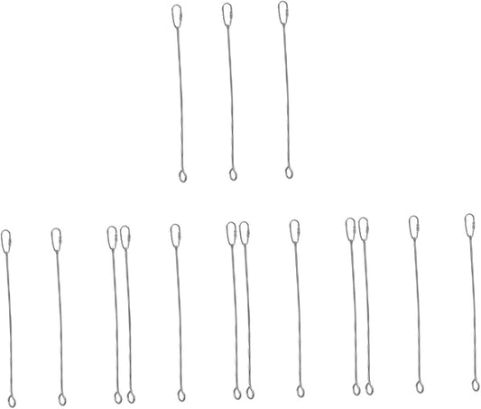 Mipcase 15pcs Bird Cage Food Holder Fruit Vegetable Skewer Hanger for Indoor Bird Feeding Easy to Clean for Parrots Cockatiels
