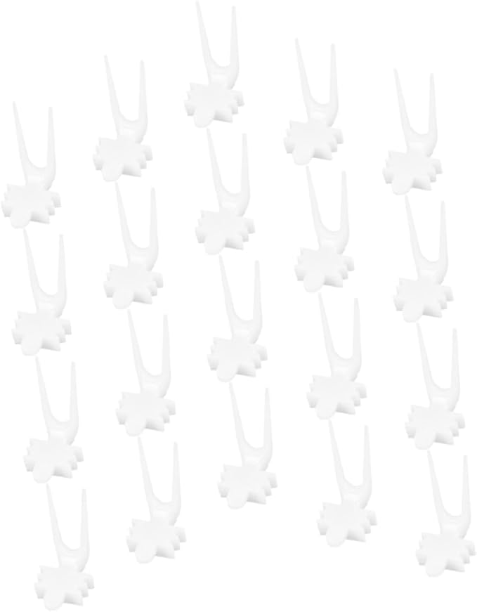 HANABASS 40pcs Bird Cage Food Holder Compact Fruit Vegetable Forks for Parrot Feeder Skewers for Animals Easy Installation Multi-Functional Bird Cage Accessory