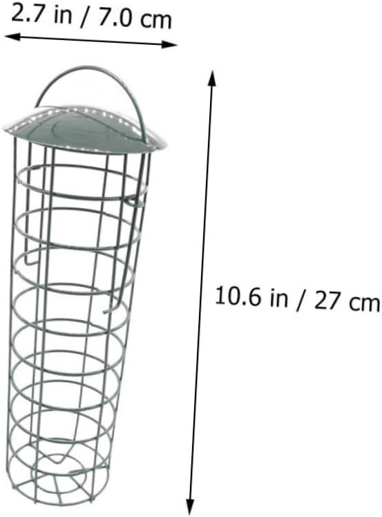 VANZACK 2Pcs Green Outdoor Bird Feeding Tool Hanging Pet Bird Supplies for Garden Courtyards Lightweight and Practical Design for Easy Use