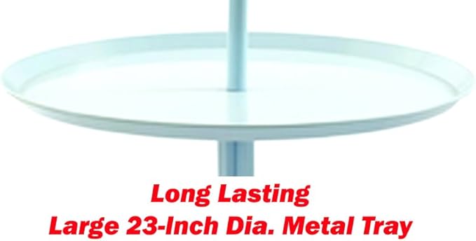Large 23" Play T-Stand Perch Metal Base Parrot Bird Cage Amazon African Grey Macaw Cockatoo with Lockable Rolling Castors